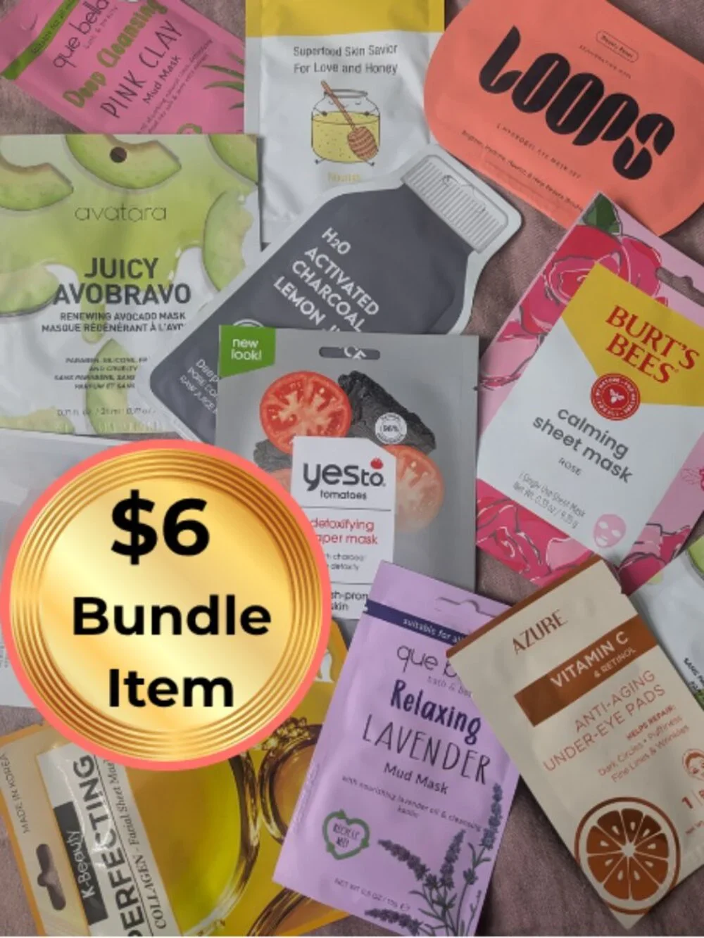 🔥 ADD TO ANY BUNDLE FOR JUST $6!! 3 for $6 Mystery Mask Bundle | 2 Face + 1 Eye